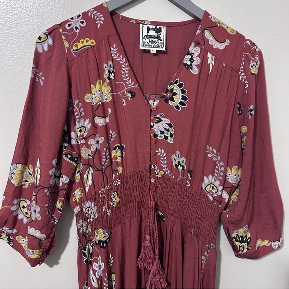 Jaase Indiana Floral Maxi Dress Rust and Floral - Picture 3 of 8